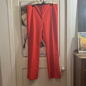 H&M Bold Orange Trousers size 16 NWOT